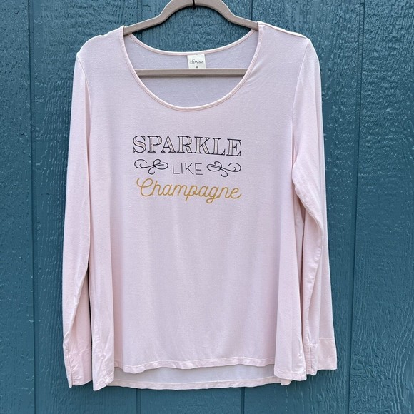 Soma Pajama Set Sparkle Like Champagne Size Medium Soft Sleepwear Lounge - Picture 2 of 8